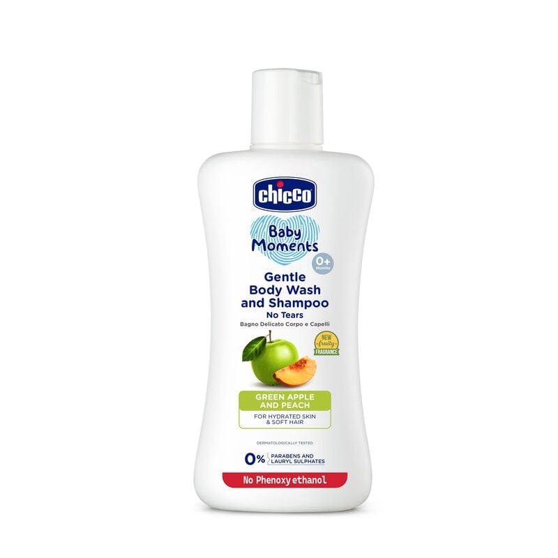 Gentle Bodywash & Shampoo Green Apple (200ml) image number 0